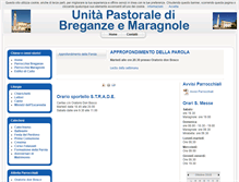 Tablet Screenshot of parrocchiebreganzemaragnole.it